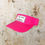 Thumbnail: Fuschia - Garment Washed Cotton Twill Visor - white "I say bad words"