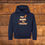 Thumbnail: Youth Hoodie featuring Livestock Show Goat | Terra Cotta Graphic on Navy | Unique Original Design by Boot House Mercantile