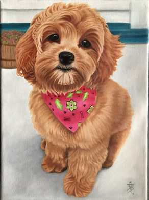 Little Sophie: Cute Puppy Painting