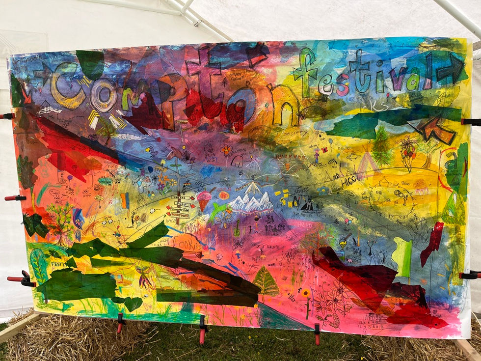 City Arts Portsmouth CIC getting Creative at Compton Music Festival, Making Art Sustainably