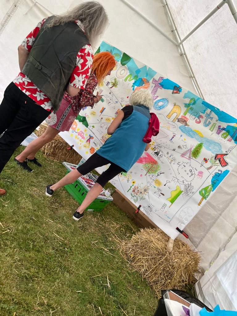 City Arts Portsmouth CIC getting Creative at Compton Music Festival, Making Art Sustainably