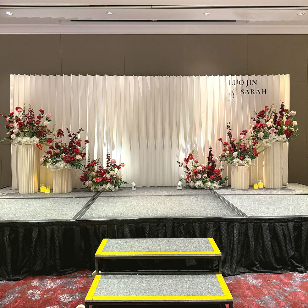 Thumbnail: Pleated Backdrop with Signage