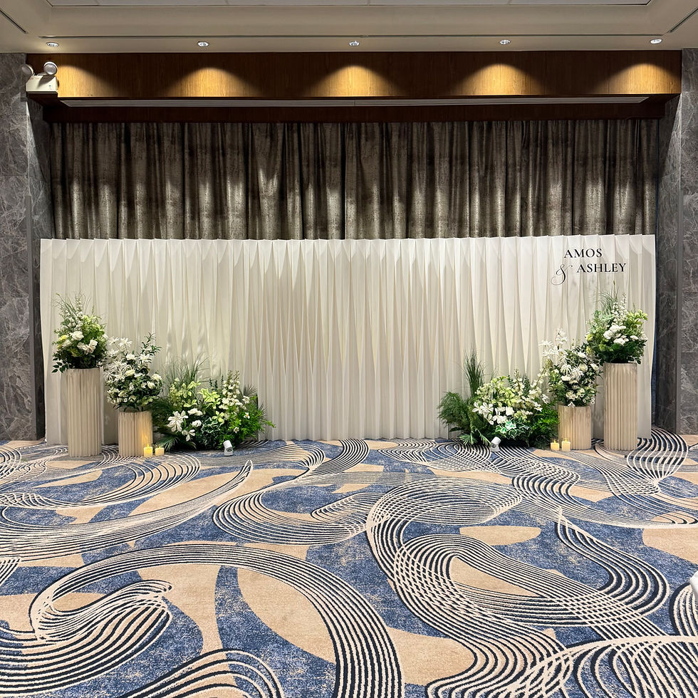 Thumbnail: Pleated Backdrop with Signage