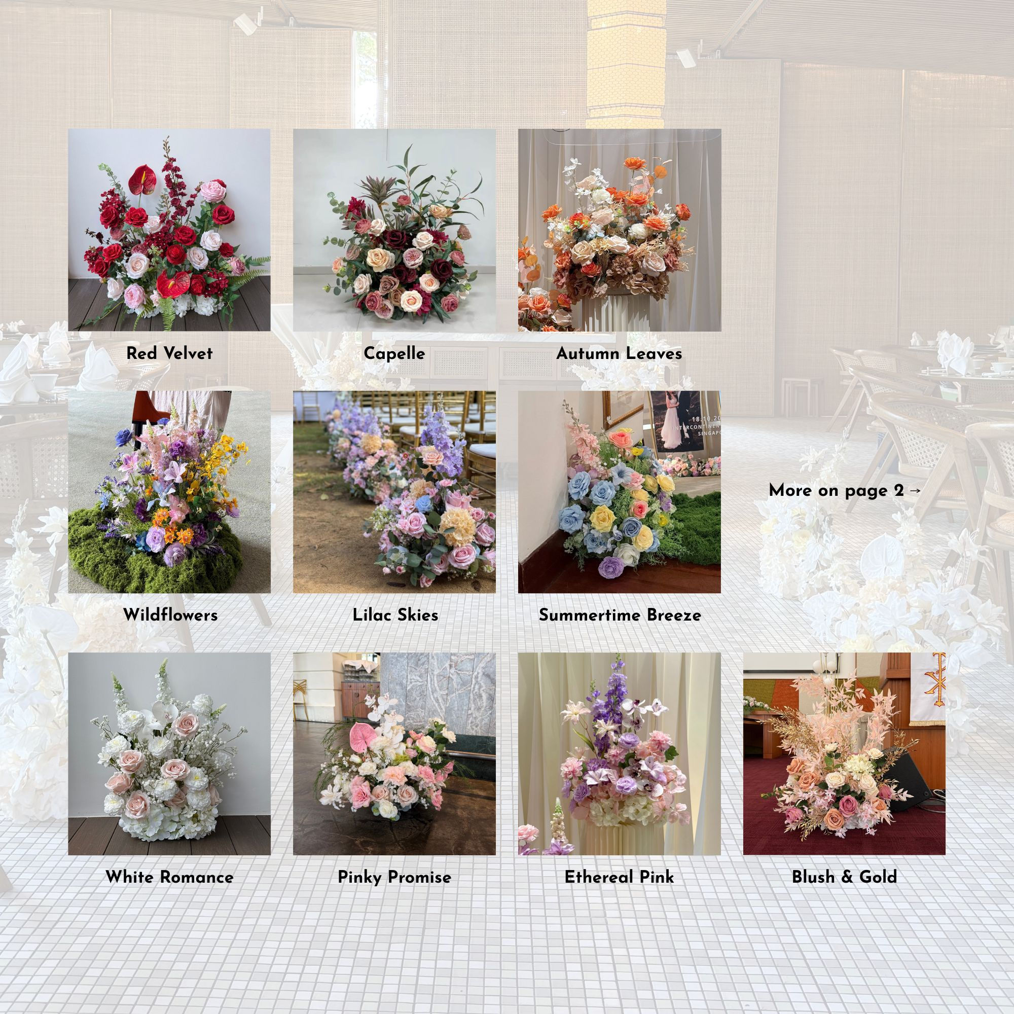 Floral/Aisle Hedges Catalogue