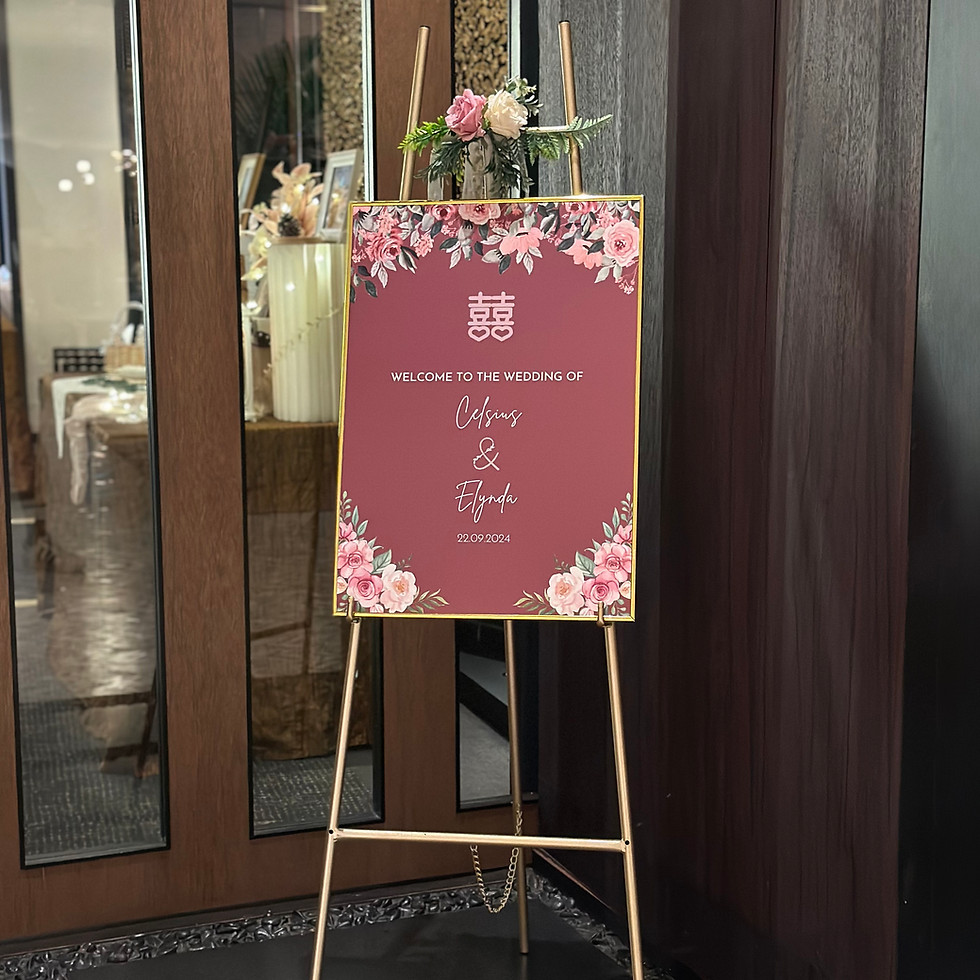 Gold Easel Display Stand