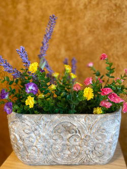 Pot en faux béton superbe