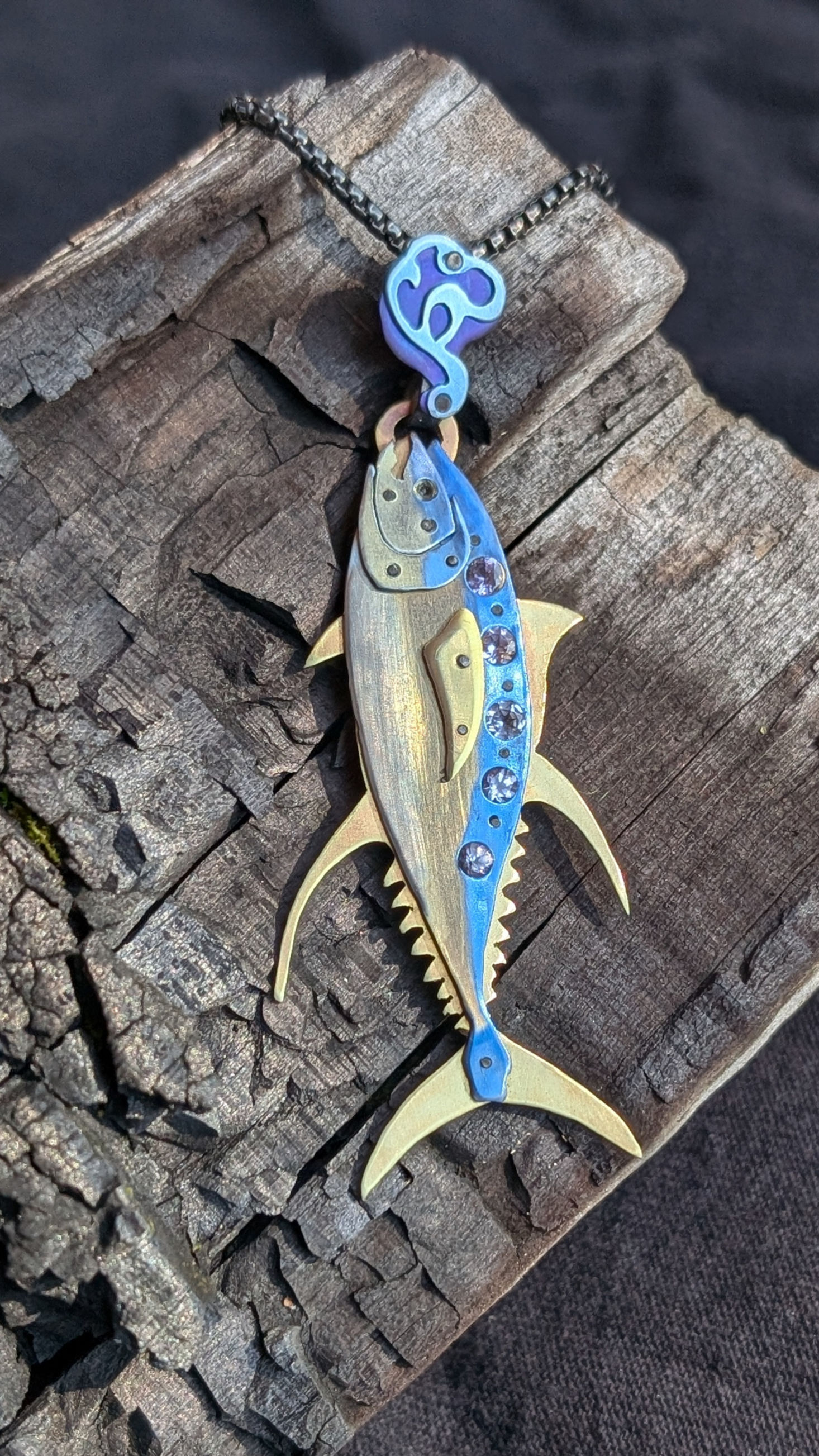 Yellowfin Tuna with Tanzanite