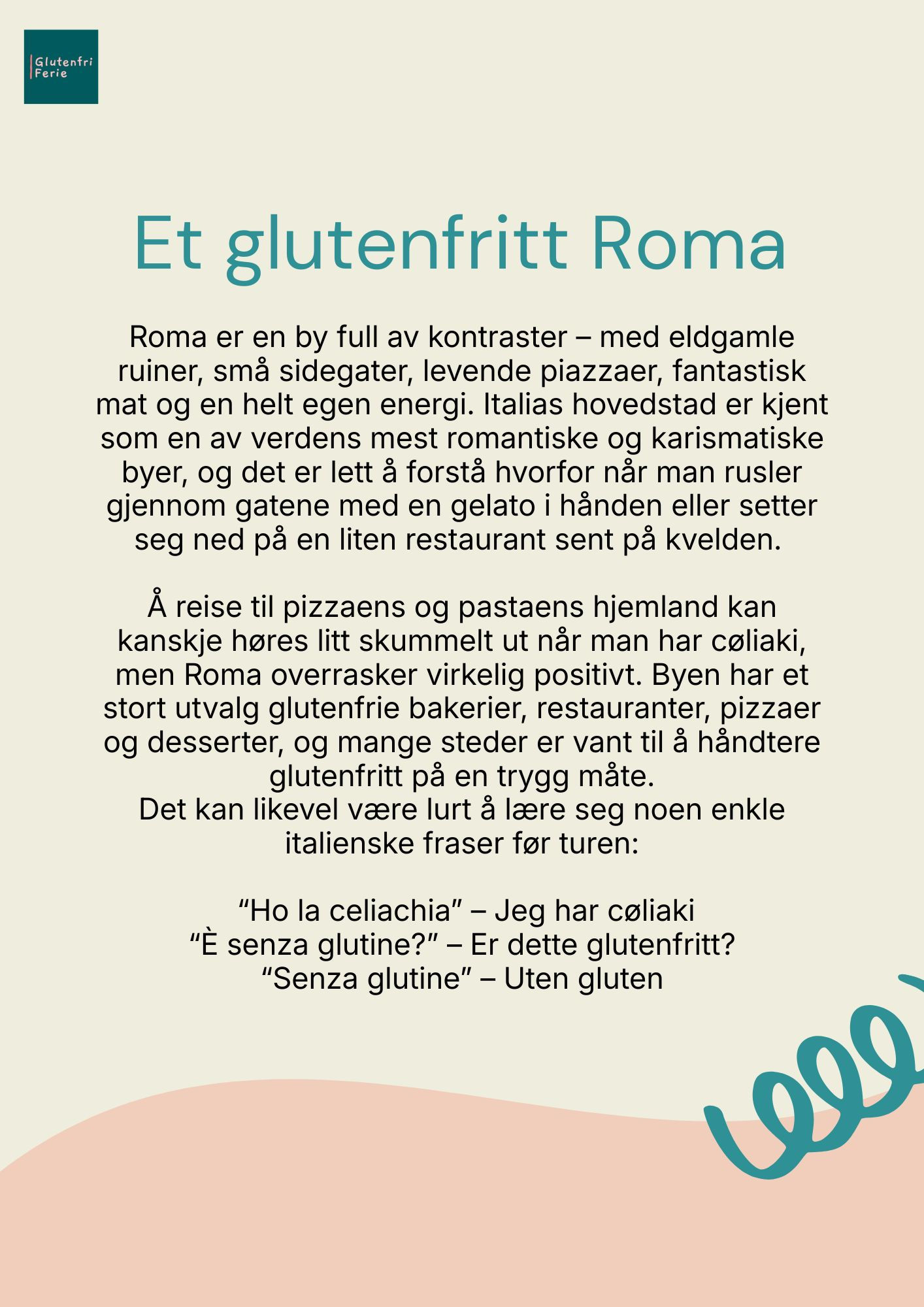 Glutenfritt Roma – Google Maps-kart med 50+ restauranter, bakerier etc.