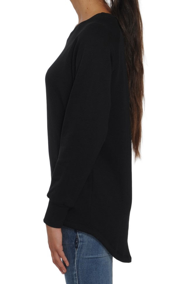 Miniatura: Woman - LONG BACK SWEATSHIRT - High quality cotton