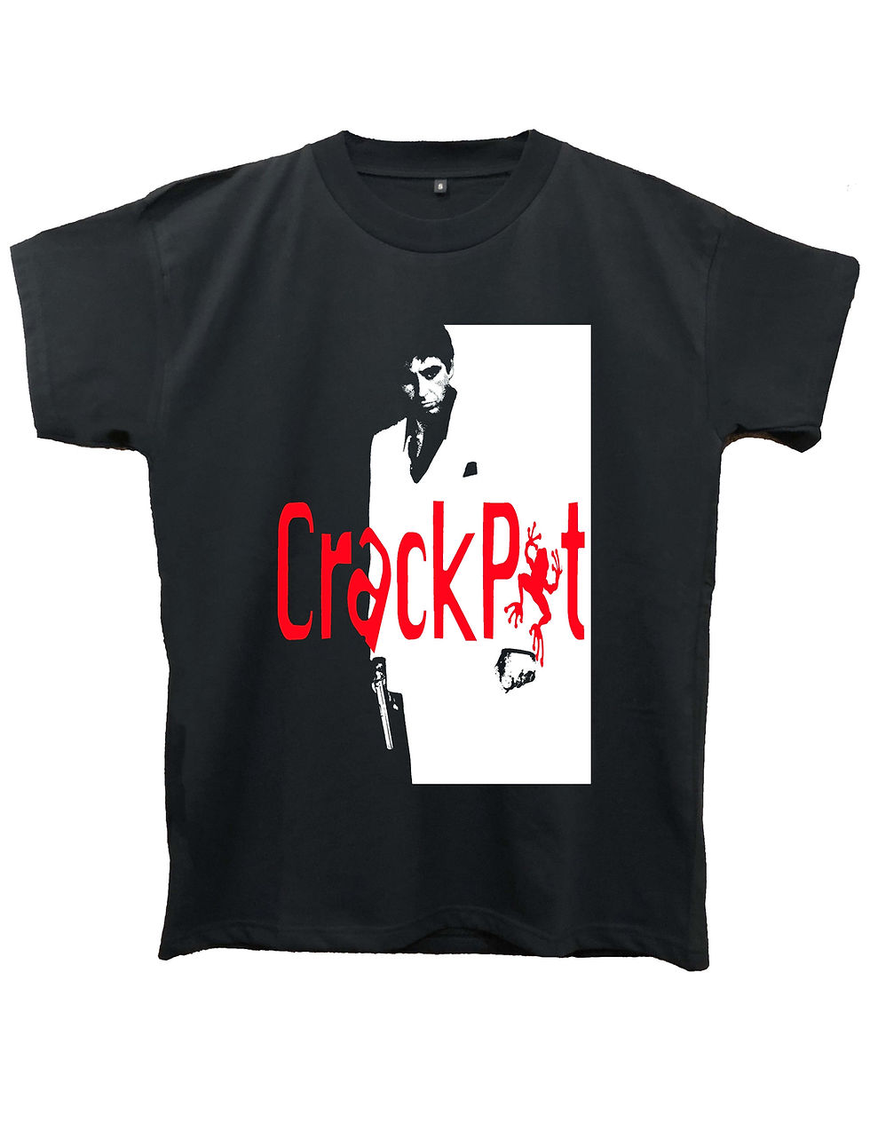 Miniatura: "TONY CRACKPOT" on MIIGC black and white - High quality cotton