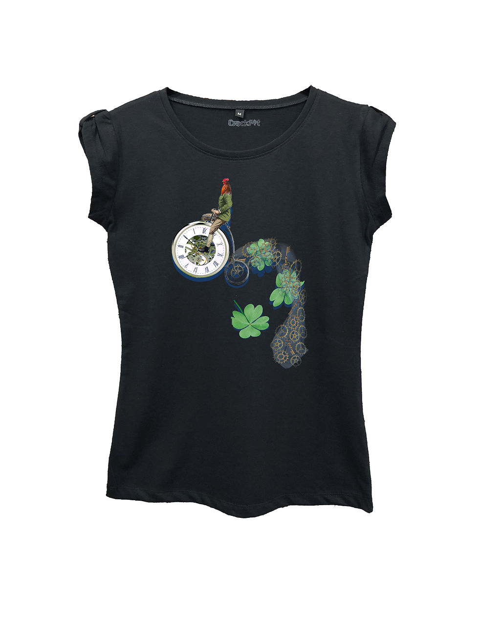 Miniatura: "BIKE ROOSTER" on Short sleeve t-shirt  - High quality cotton