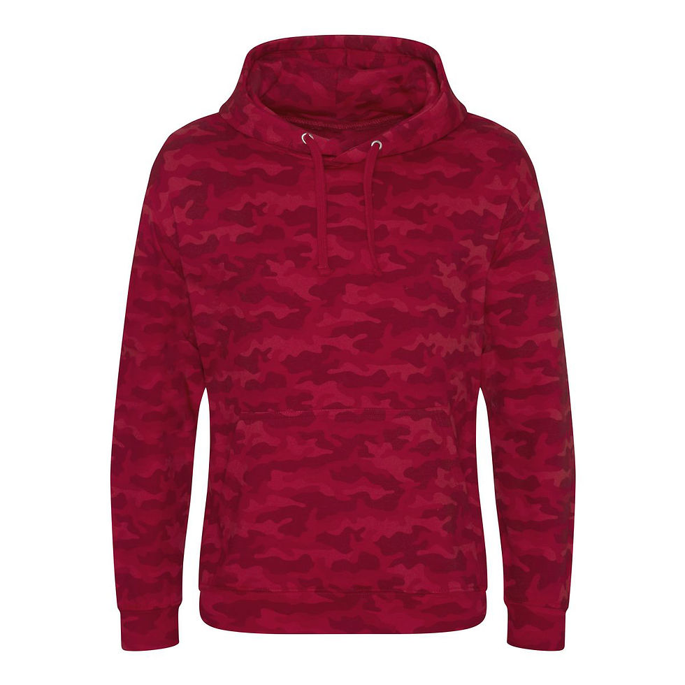 Thumbnail: Unisex - RED CAMO HOODIE