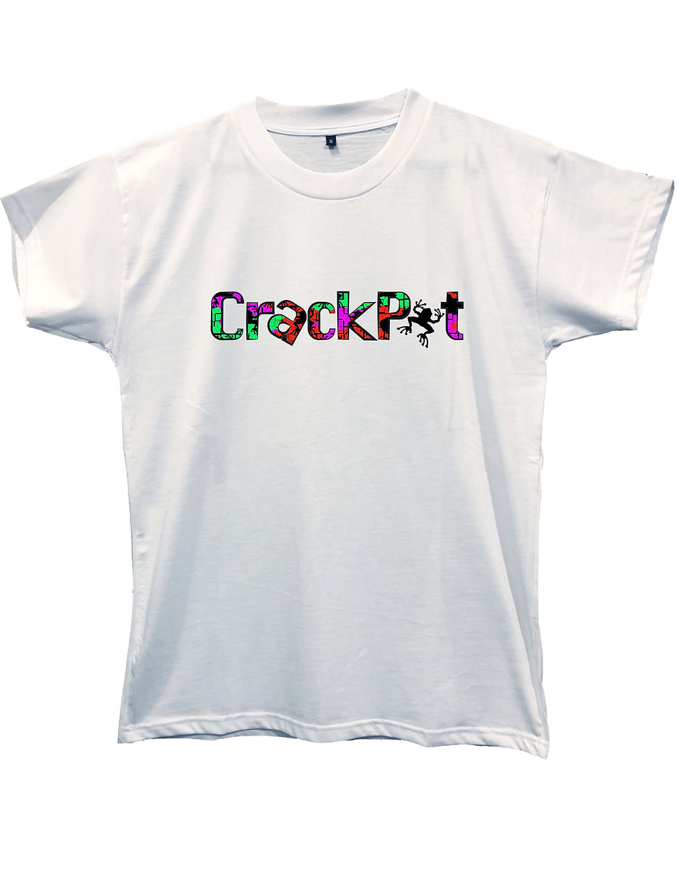 Miniatura: "CRACKPOT" camo green & purple on MIIGC black and white - High quality cotton