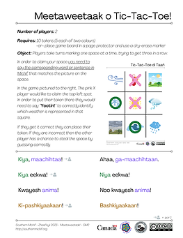 Meetaweetaak o Tic-Tac-Toe!