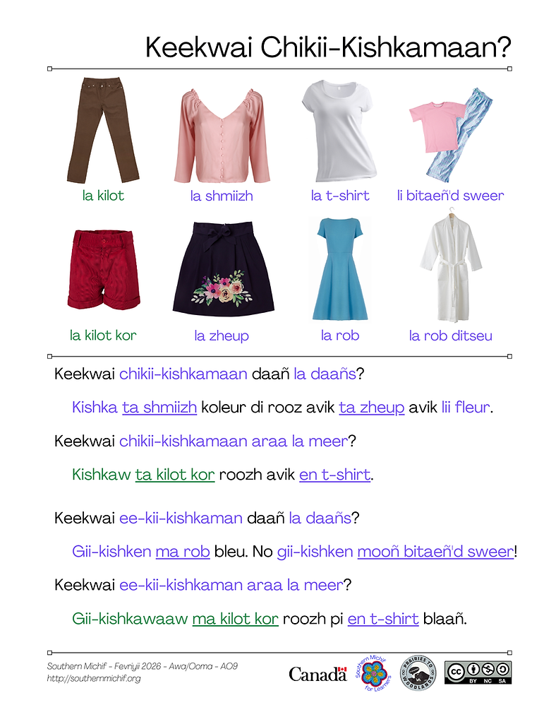 Keekwai Chikii-Kishkamaan?