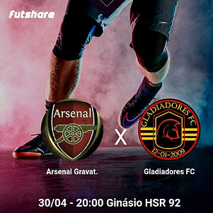 Arsenal gravataiense vs Gladiadores 30.0