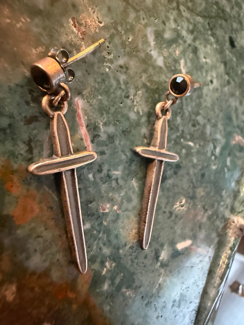 Thumbnail: Gothic Cross Earrings 