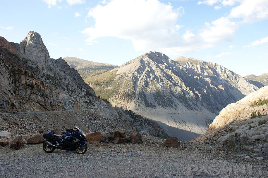 Lee Vining Canyon on Hwy 120 Tioga Pass drops down to Hwy 395