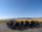 Pashnit Tour group at the 90 degree corner in California Valley