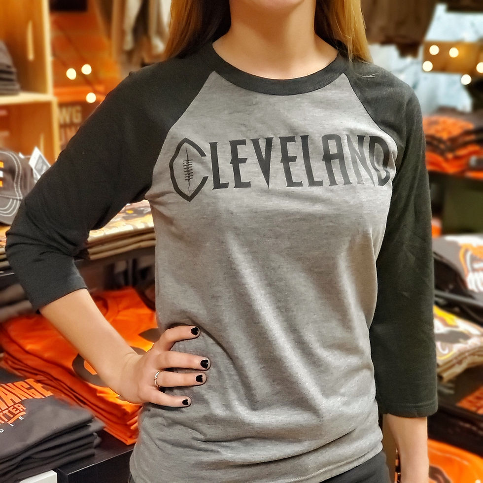 Football Cleveland Raglan T shirt