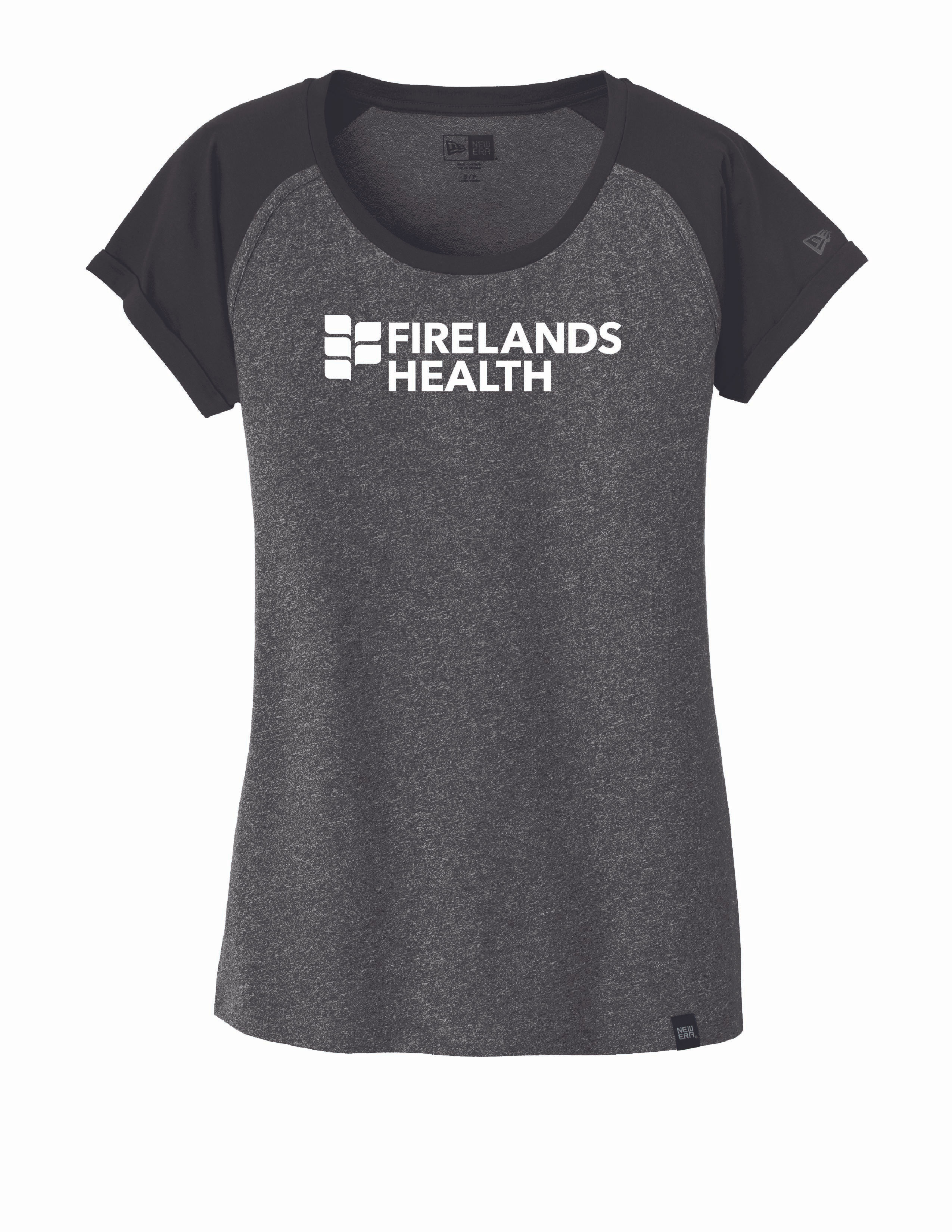 Firelands Health New Era® Women's Heritage Blend Varsity Tee