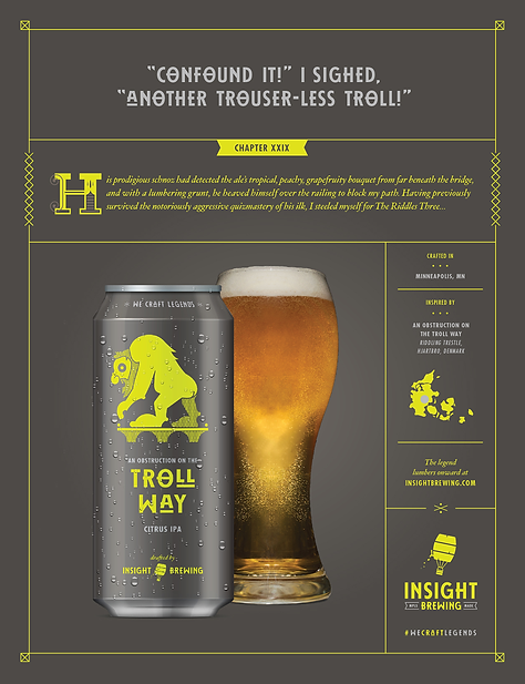 Insight Brewing Print Ad Branding