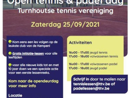 Opendag tennis & Padel