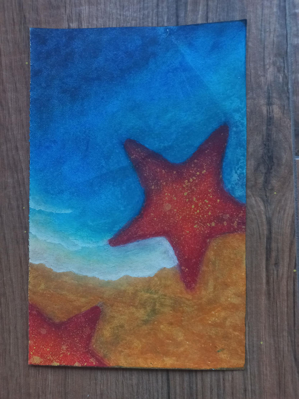 Pintura com pasteis de óleo