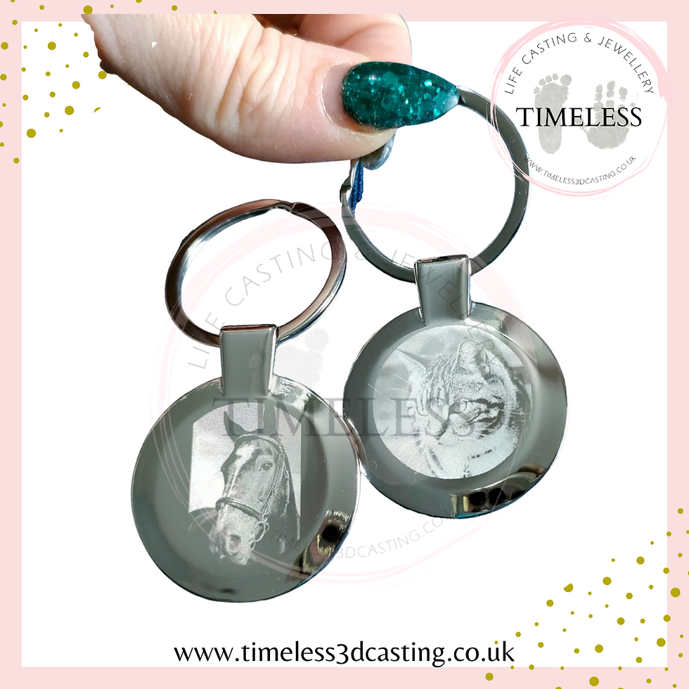 Thumbnail: Engraved memorial keyrings
