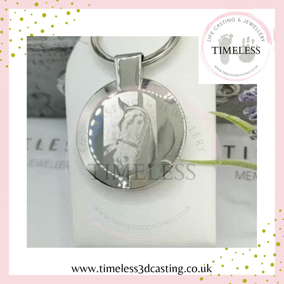 Thumbnail: Engraved memorial keyrings