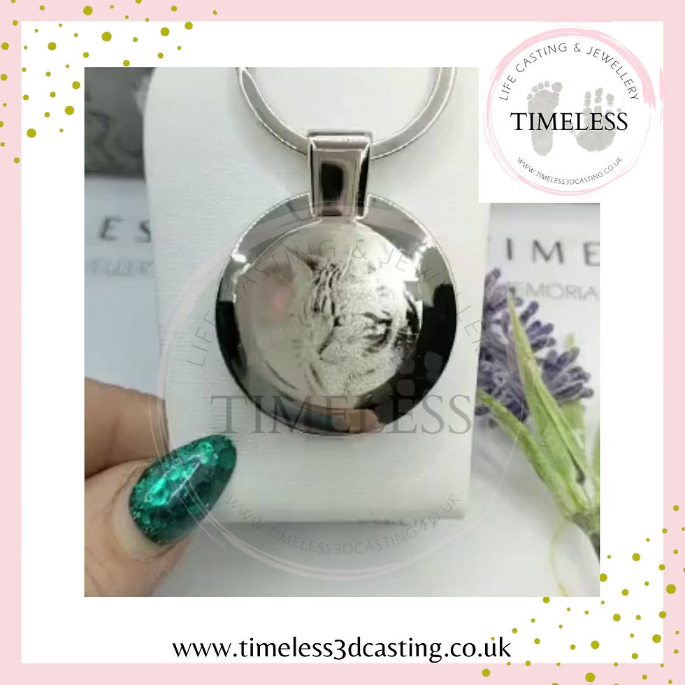 Thumbnail: Engraved memorial keyrings