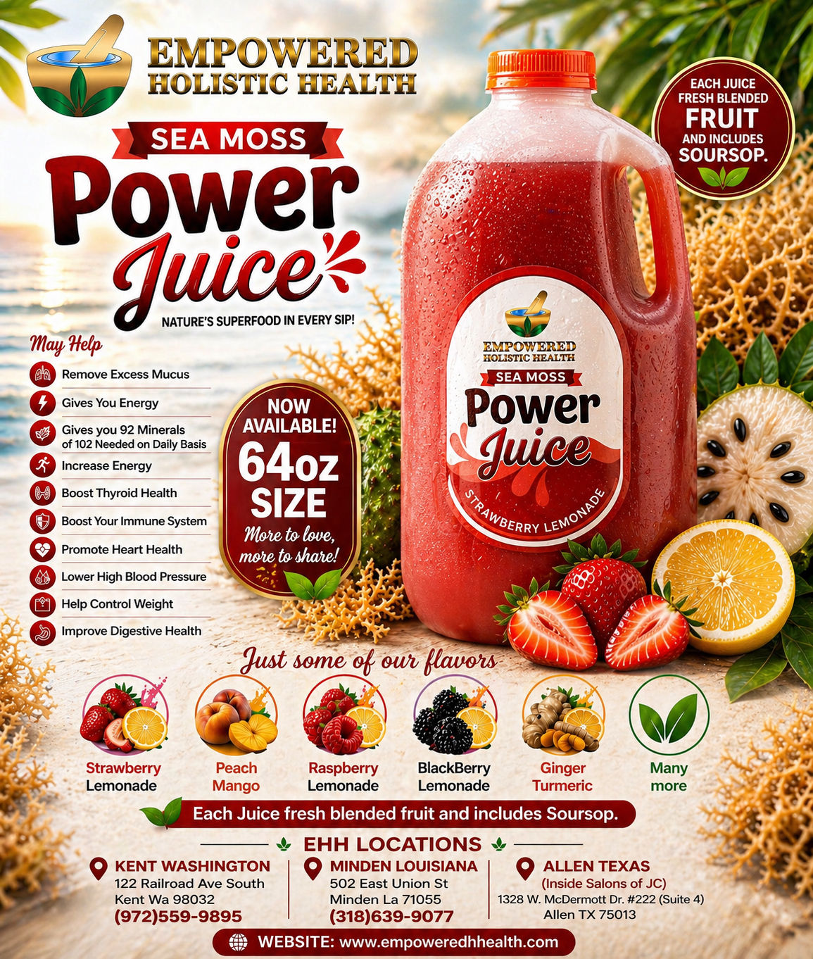 Sea Moss Power Juice Half Gallon