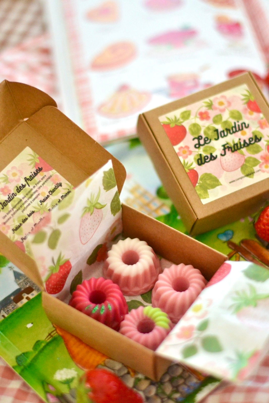 Boite 4 fondants - Jardin des Fraises