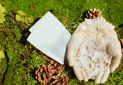 blue cornflower and chamomile bath soak
