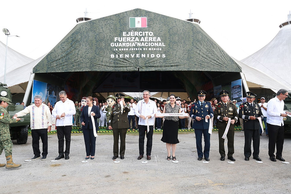 Reconoce Américo contribución de las Fuerzas Armadas a los avances en seguridad de Tamaulipas