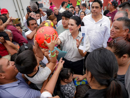 Lleva Mónica Villarreal servicios y apoyos a la colonia Nuevo Amanecer*