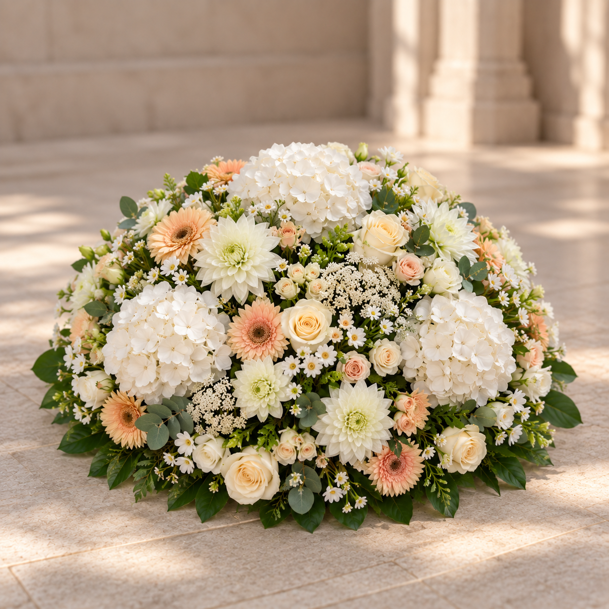 Coussin de deuil - condoléances