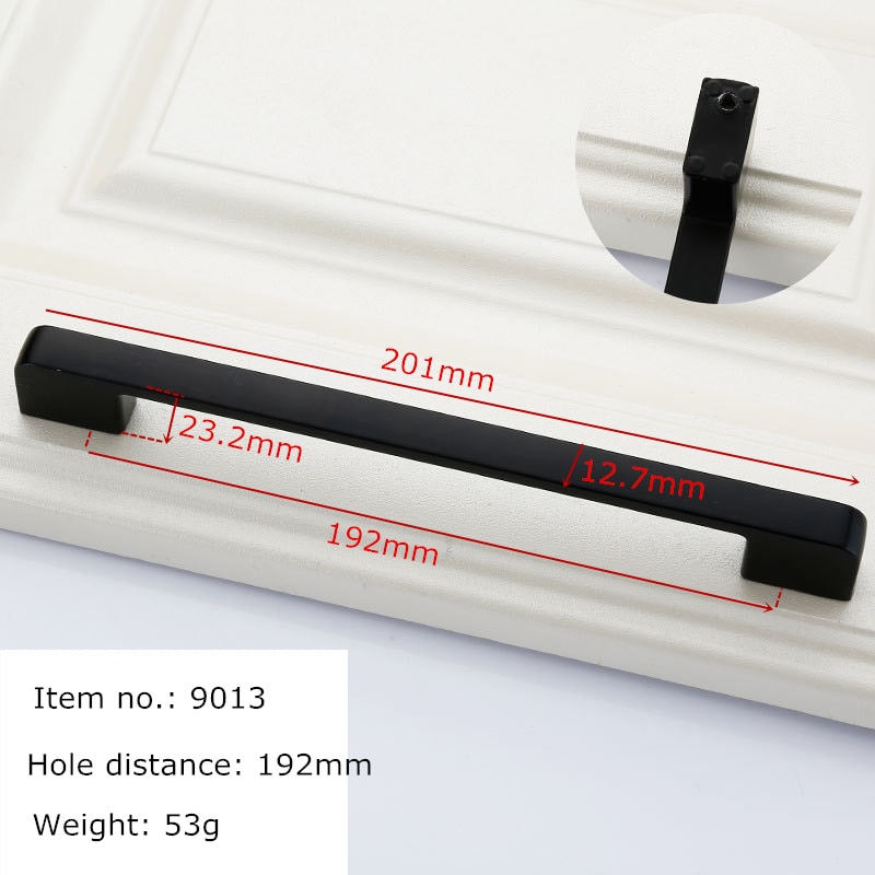 Thumbnail: Black Handles for Furniture Cabinet Knobs and Handles