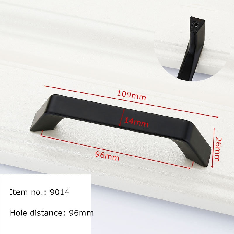 Thumbnail: Black Handles for Furniture Cabinet Knobs and Handles