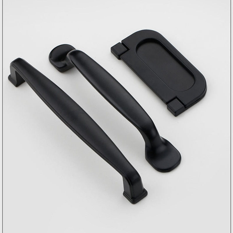 Thumbnail: Black Handles for Furniture Cabinet Knobs and Handles