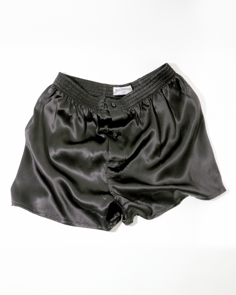 Silk satin boxer shorts