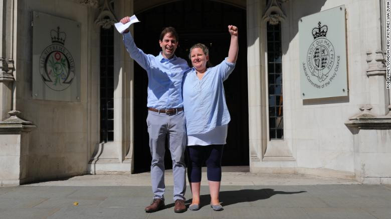 Heterosexual couple win legal fight over civil partnerships