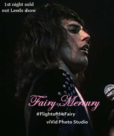 Fairy Mercury is a famous Freddie Mercury (of the 1970s) lookalike/incarnate. "This day and age Freddie Mercury" claims his adoring fans.