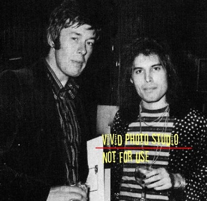 Photographer Philip Goldman with entertainer, Freddie Mercury lookalike, Fairy Mercury