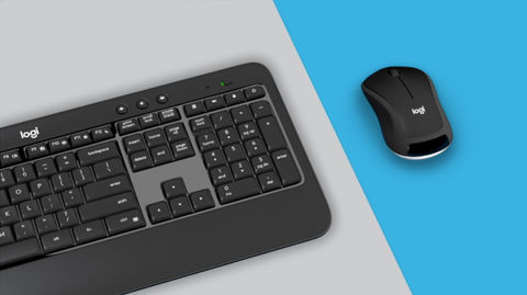 סט אלחוטי Logitech Advanced עברית ואנגלית MK540