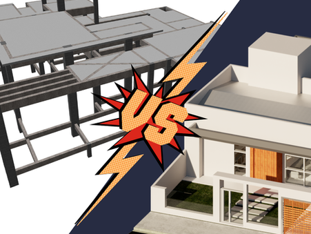 Projeto estrutural vs projeto arquitetonico