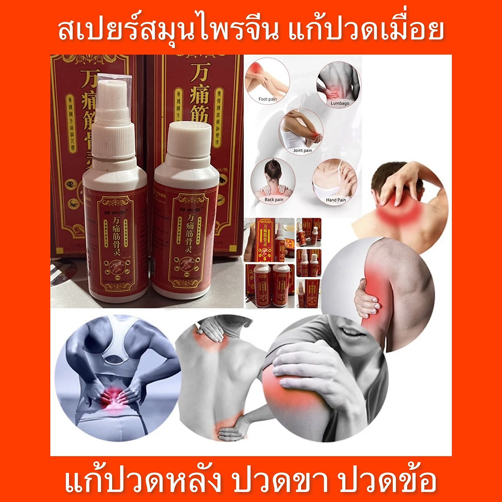 ภาพขนาดย่อ: สเปยร์สมุนไพรแก้ปวดเมื่อย1ขวด120บาท