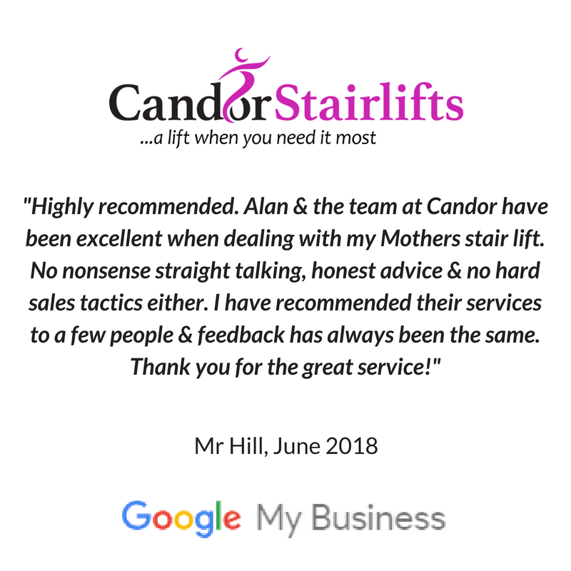Candor Care Stairlifts 5 star review