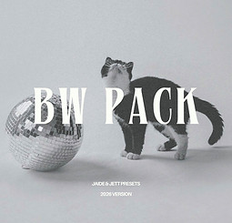 Black & White Preset Pack for Lightroom by Jaide & Jett