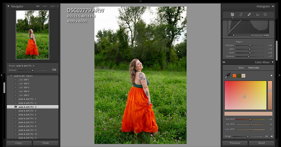 How to make colors stand out in Lightroom